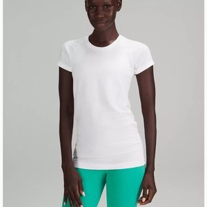 Lululemon swiftly text short sleeve white